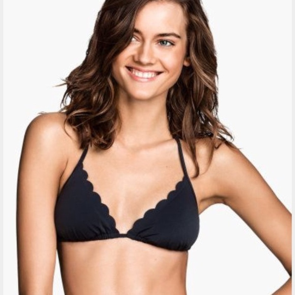 Navy bikini top